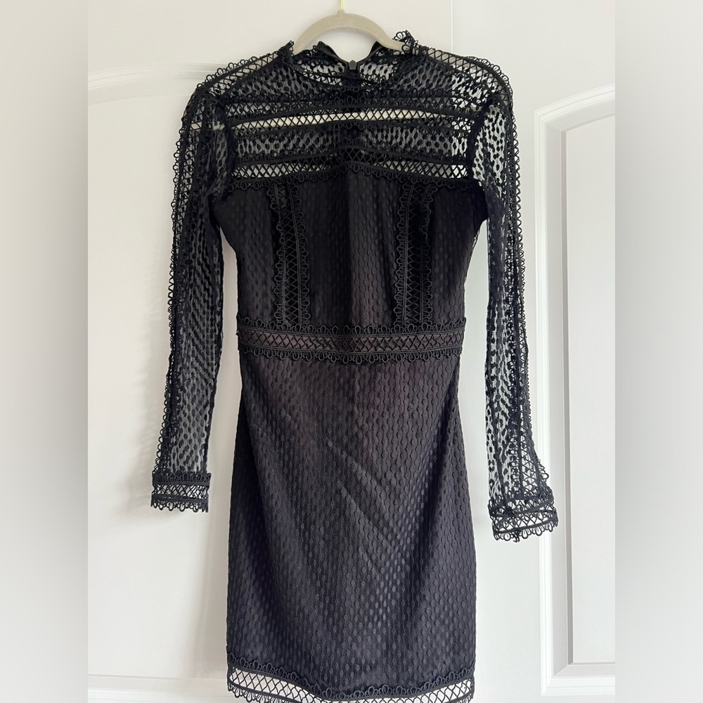 BEBE Black long sleeve dress